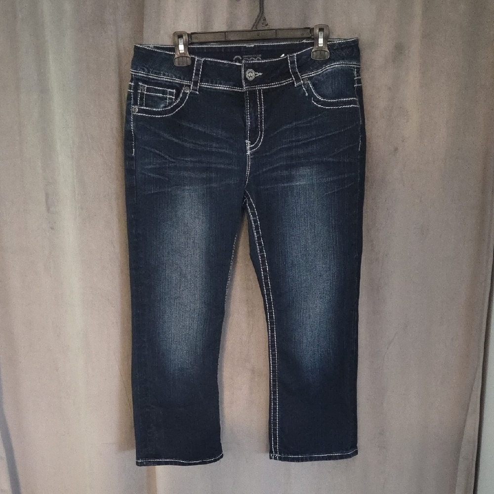 Warehouse One Size 14 Women's Indigo Cropped Jeans